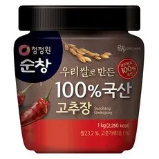 청정원순창 우리쌀로 만든 100% 국산 고추장, 1kg