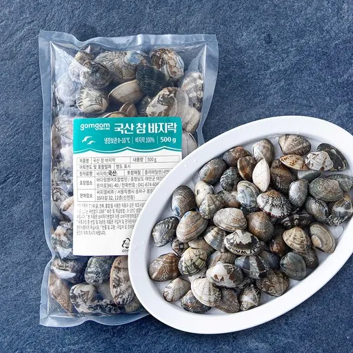 곰곰 국산 참 바지락 (냉장), 500g