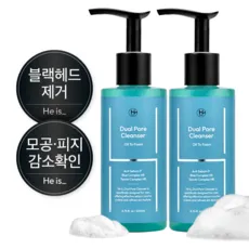 히이즈 듀얼포어 클렌저 모공축소 피지제거, 2개, 200ml