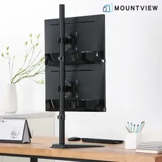 Pole Type 상하 수직 모니터 암 스탠드형 MV12-C02V 27인치 32인치 위 아래 거치대, 1개, 블랙[BOM796]