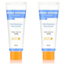 온더바디 퓨어더마 마일드 모이스처 선크림 SPF50+ PA++++, 50ml, 2개