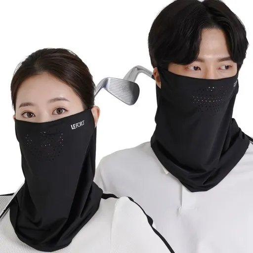 르포스 자외선차단 쿨 스포츠 골프 마스크 1+1