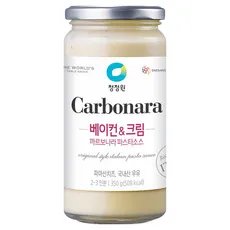 청정원 베이컨 앤 크림 까르보나라 파스타 소스, 350g, 1개