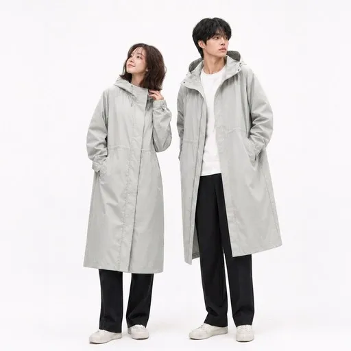 그린유니언 에센셜 레인코트 남녀공용 골프 우비 비옷 우의, 1개, 네이비