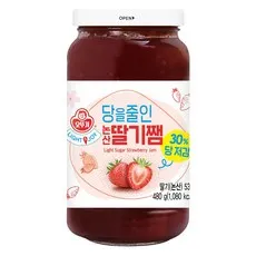 오뚜기 라이트 앤 조이 당을줄인 논산 딸기쨈, 480g