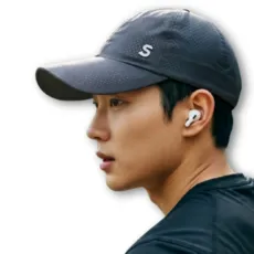 에버문 하이퍼쿨 러닝모자 테니스 남자 여름 모자 메쉬 스포츠 볼캡, 블랙, 1개