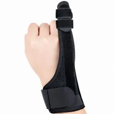 방아쇠 수지 엄지 보호대 검지 중지 약지 손가락 고정 테이핑, 1개, 블랙 1개