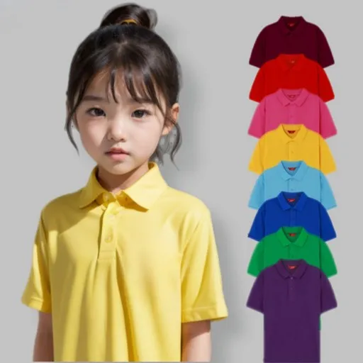 아동용 베이직 무지 카라 티셔츠 가족 남아여아 공용 어린이집 원복 유치원복 등원룩
