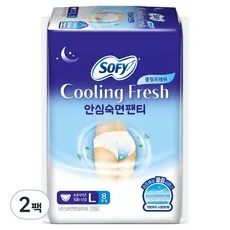 쏘피 쿨링 프레쉬 안심숙면팬티 입는오버나이트, 특대형