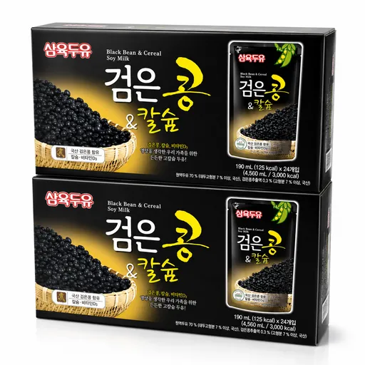 삼육두유 검은콩 앤 칼슘 파우치, 190ml