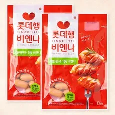 롯데햄 롯데비엔나 (냉장), 205g, 2개입