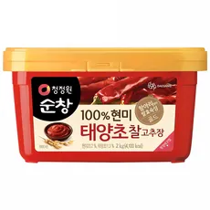 청정원순창 100% 현미 태양초 찰고추장, 2kg, 1개