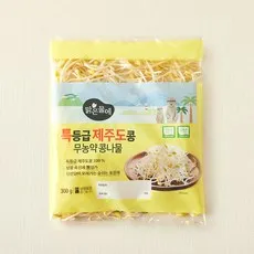 맑은물에 무농약 특등급 제주도콩 콩나물, 300g