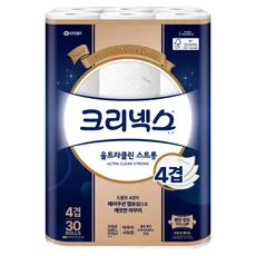 크리넥스 울트라클린 천연펄프 4겹 고급롤화장지, 25m