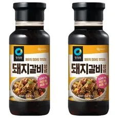 청정원 전통 돼지갈비양념, 500g, 2개