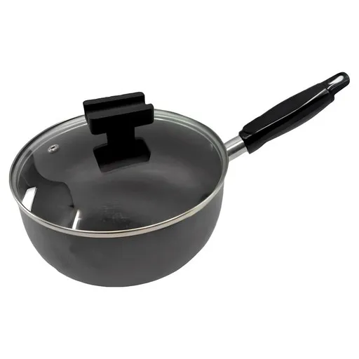 써니 편수냄비 양은 라면 짜장 냄비 국산 코팅, 18cm, 블랙