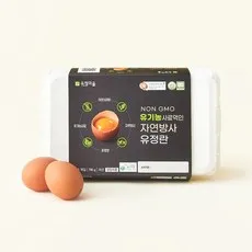 유정마을 국내산 NON GMO 유기농 사료 먹인 자연방사 유정란 520g