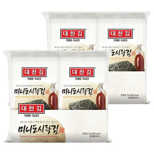 대천김 미니도시락김 G3240-K 6p