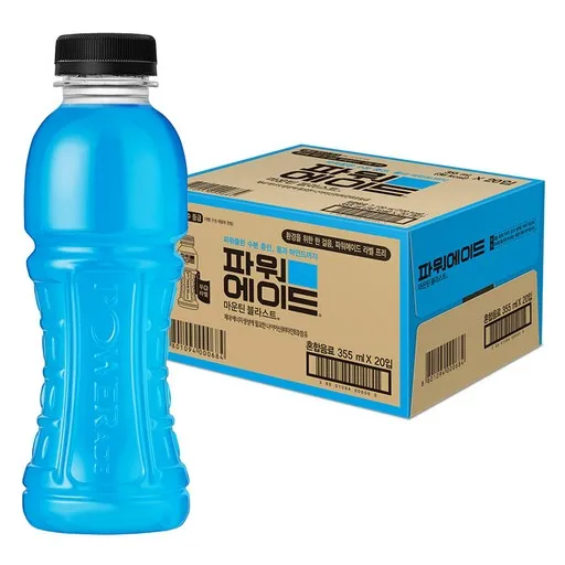 파워에이드 마운틴블라스트 무라벨, 355ml