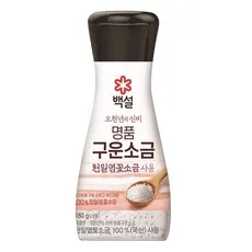 백설 천일염꽃 구운소금, 180g, 1개