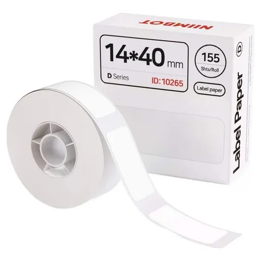 님봇 D11 / D110 전용 프린터 라벨지 화이트 14 x 40 mm