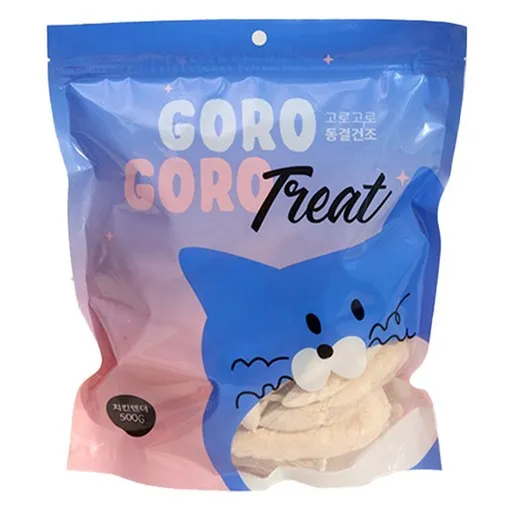 gorogoro 반려동물 동결건조 트릿, 치킨텐더, 500g