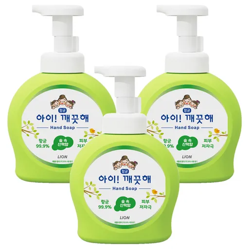 아이깨끗해 향균 폼 핸드솝 숲 속 산책향, 490ml