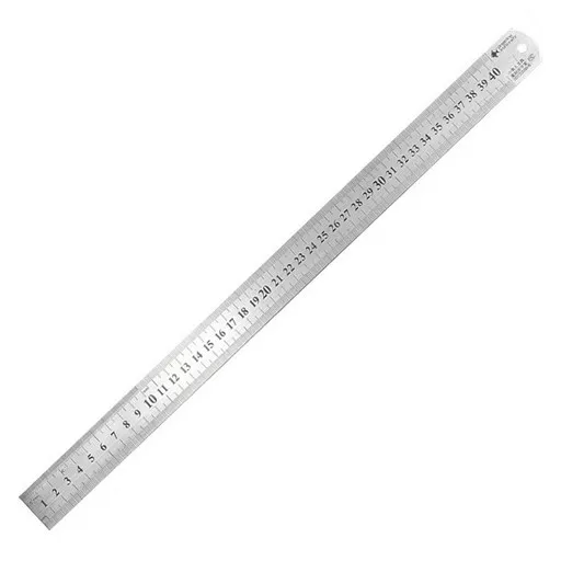 영바영 스테인레스 스틸 반영구 양면 직자 40cm, 실버