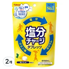 카바야 염분 차지 포도당 캔디 레몬맛, 2개, 22g