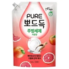 피죤퓨어 뽀드득 주방세제 자몽향, 1개, 1.2L