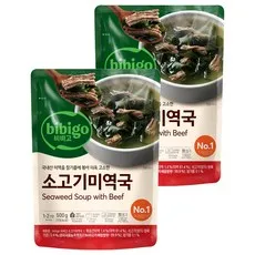 비비고 소고기 미역국, 500g