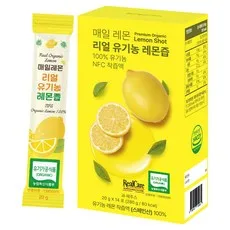 리얼케어 매일레몬 리얼 유기농 레몬즙, 280g