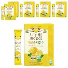 헬로바이오 유기농 착즙 NFC 100퍼센트 레몬즙, 280g, 6개