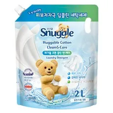 스너글 클린 앤 케어 허거블 액상세제 코튼향 리필, 2L