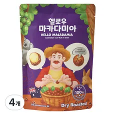 나혼자 까먹는 헬로우마카다미아 호주 통마카다미아 껍질마카다미아 견과류 드라이, 4개, 115g