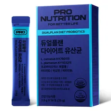 PRONUTRITION 정품 듀얼플랜 다이어트 유산균 14p, 35g