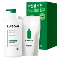 라보에이치 두피강화 클리닉 샴푸 610ml + 리필 400ml 세트, 1세트