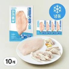 한끼통살 닭가슴살 저염 스팀 (냉동), 100g, 10개, 1개입