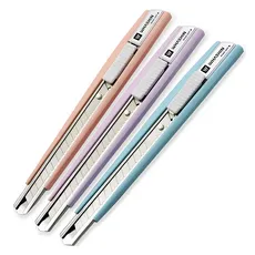 화신 215 커터칼 KN-215P3 소 3p 세트, 블루 + 퍼플 + 피치, 1세트