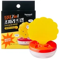 탐사 2in1 초파리 끈끈이 트랩 끈끈이 유인액 3개 세트, 1개, 40g