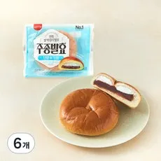 삼립 408시간 주종발효 단팥크림빵, 115g, 6개, 1개입
