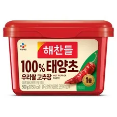 해찬들 100% 태양초 우리쌀 고추장, 500g, 1개