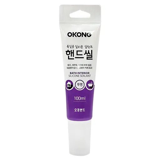 오공 욕실용 실리콘 핸드씰 투명 100ml
