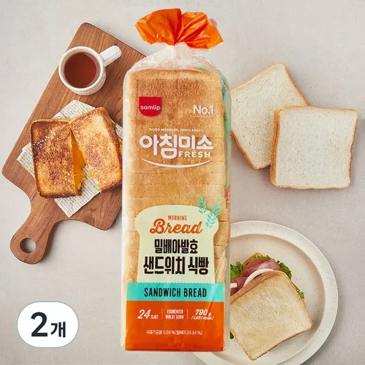 [로켓프레시] 삼립 밀배아발효 샌드위치 식빵