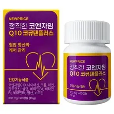 뉴프라이스 정직한 코엔자임 Q10 코큐텐플러스, 1개, 60정