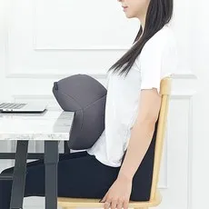 사무실 허리 의자 쿠션 자세교정 책상 배쿠션 허리디스크 요추 전만쿠션 등받이 베개 바른자세 배받이 낮잠 쿠션