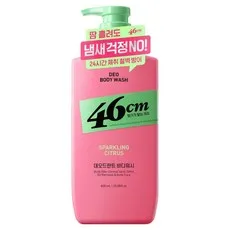 LG생활건강 46cm 체취솔루션 약산성 데오드란트 바디워시 스파클링 시트러스향, 600ml