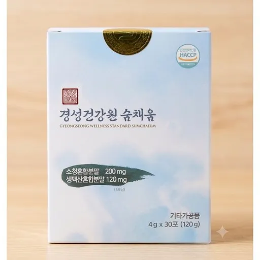 [공식판매처] 숨채움 경성 숨채움 도라지 맥문동 오미자 포함 17가지 약재 성분을 한 포에! 소청혼합분말 생맥산혼합 분말!, 1박스, 120g