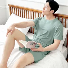 제이크림 남자 잠옷 여름 냉감 반팔 세트