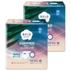 좋은느낌 썸머에디션 입는 오버나이트 팬티형, 대형